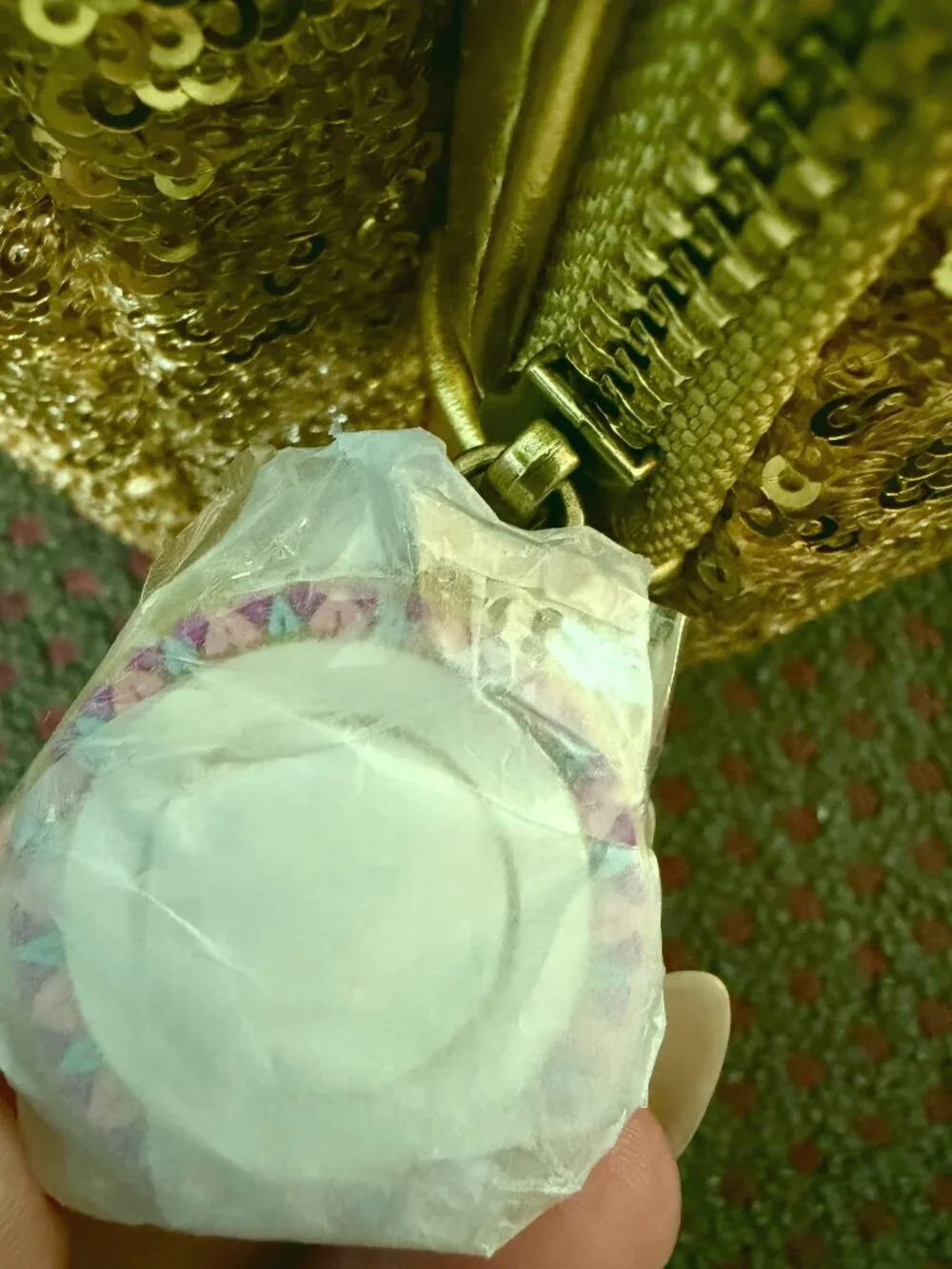 Loungefly Disney Beauty and the Beast Lumiere Sequin Mini Backpack NWT Glow Dark